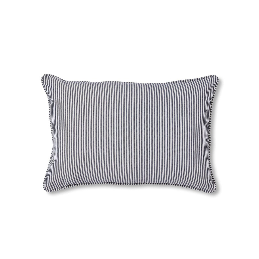 Soft Furnishings | Madras Link Morris Blue Stripe Cushion 40X60Cm