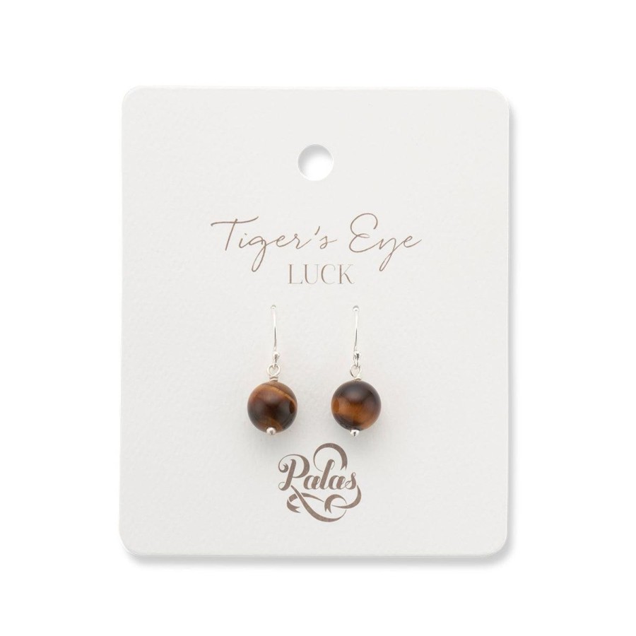 Jewellery | Palas Tiger'S Eye Healing Gem Earrings