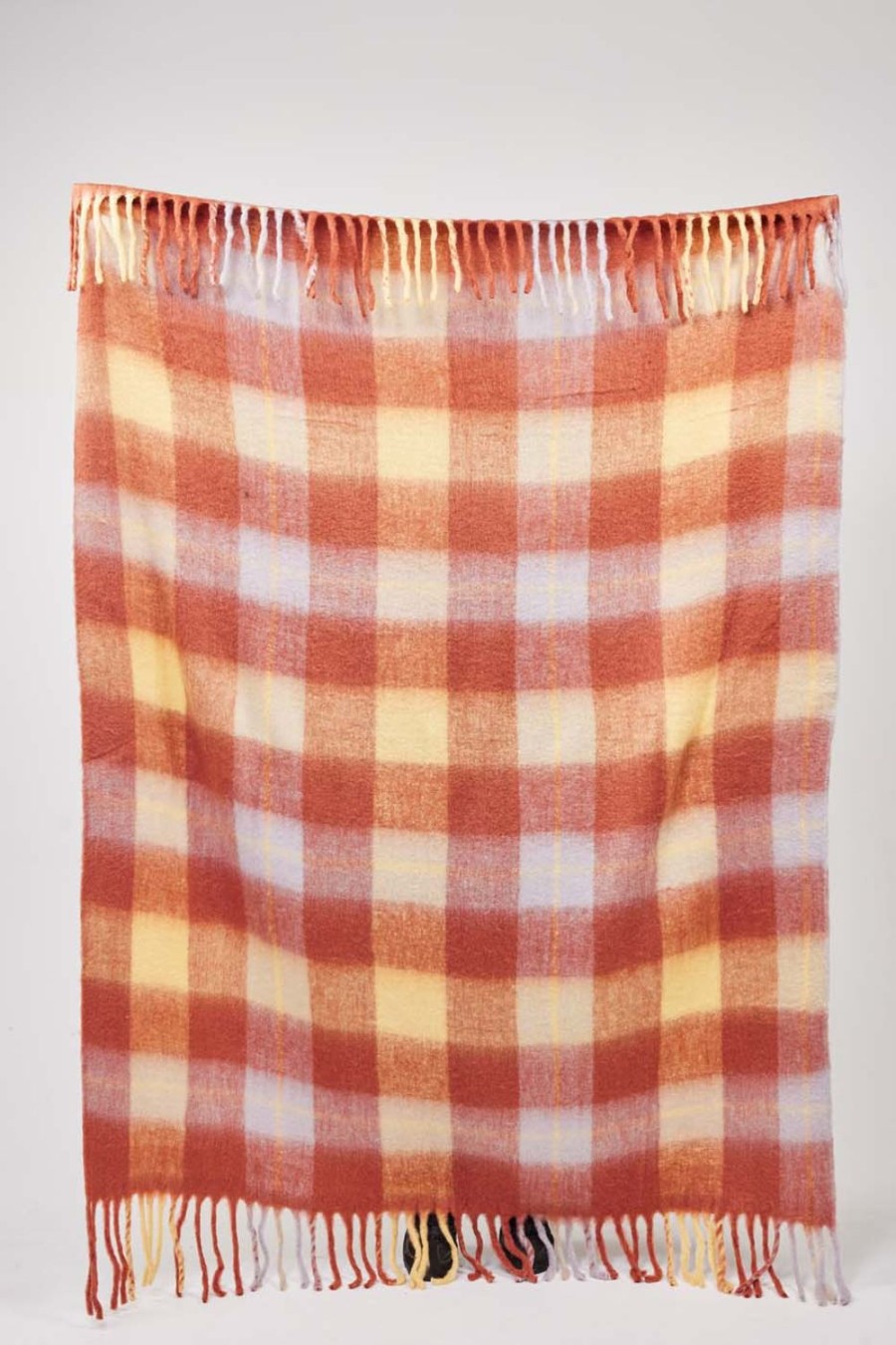 Soft Furnishings | Holiday Daylesford Check Throw - Brandy Check