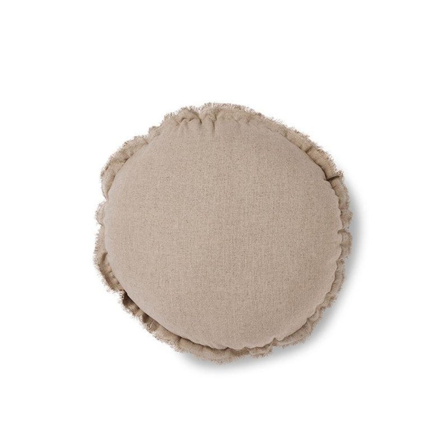 Soft Furnishings | Madras Link Lewis Oatmeal Round Cushion 45Cm