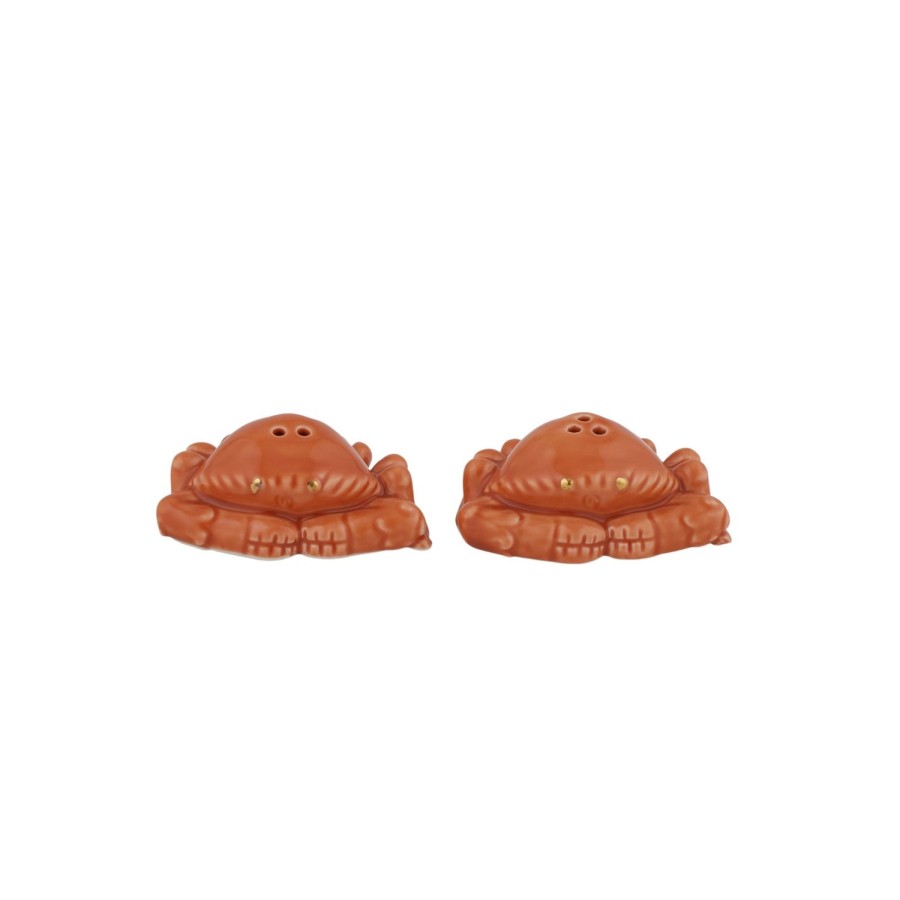 Kitchenware | Coast To Coast Home Crab Set/2 Ceramic S&P Shakers 7.5X6X3.5Cm