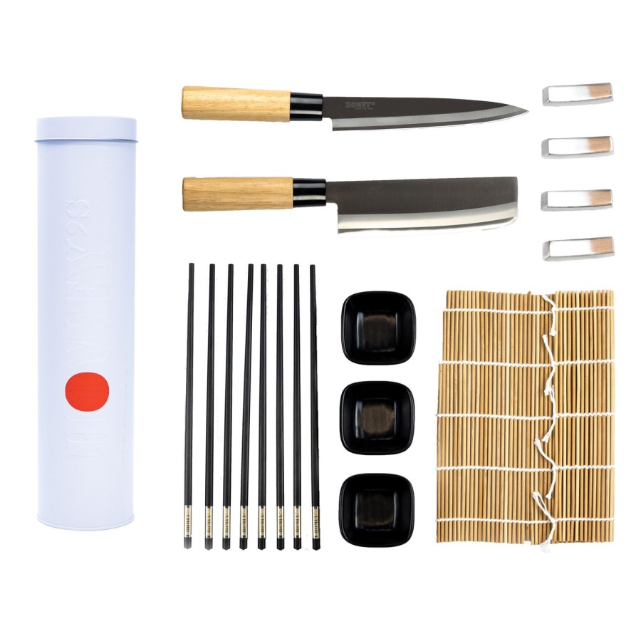 Kitchenware | Homey's Nippon 14Pc Sushi Set In A Tin