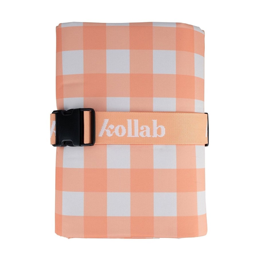 Travel & Outdoors | Kollab Picnic Mat Apricot Check