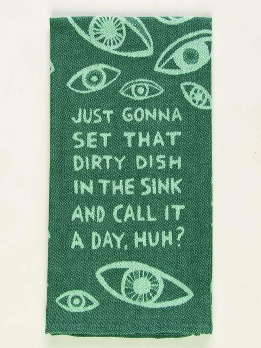 Fun & Games | Blue Q Dirty Dish In The Sink Dish Towel