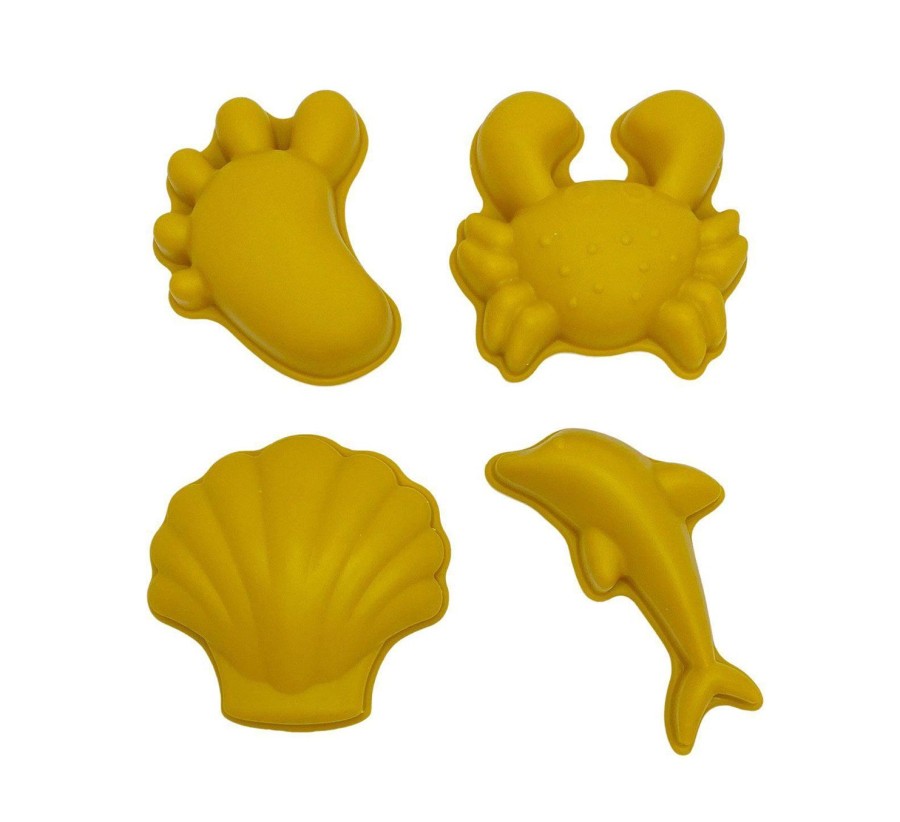 Toys | Scrunch Scrunch Sand Moulds - Mustard