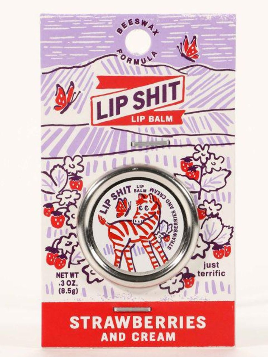 Fun & Games | Blue Q Lip Shit Lip Balm - Strawberry Cream