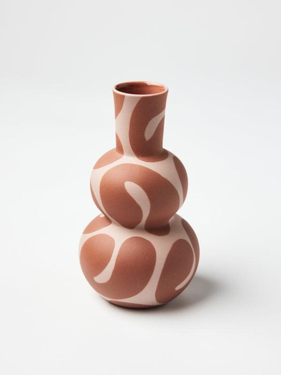 Pots, Planters & Vases | Jones & Co Happy Vase Terracotta Curls