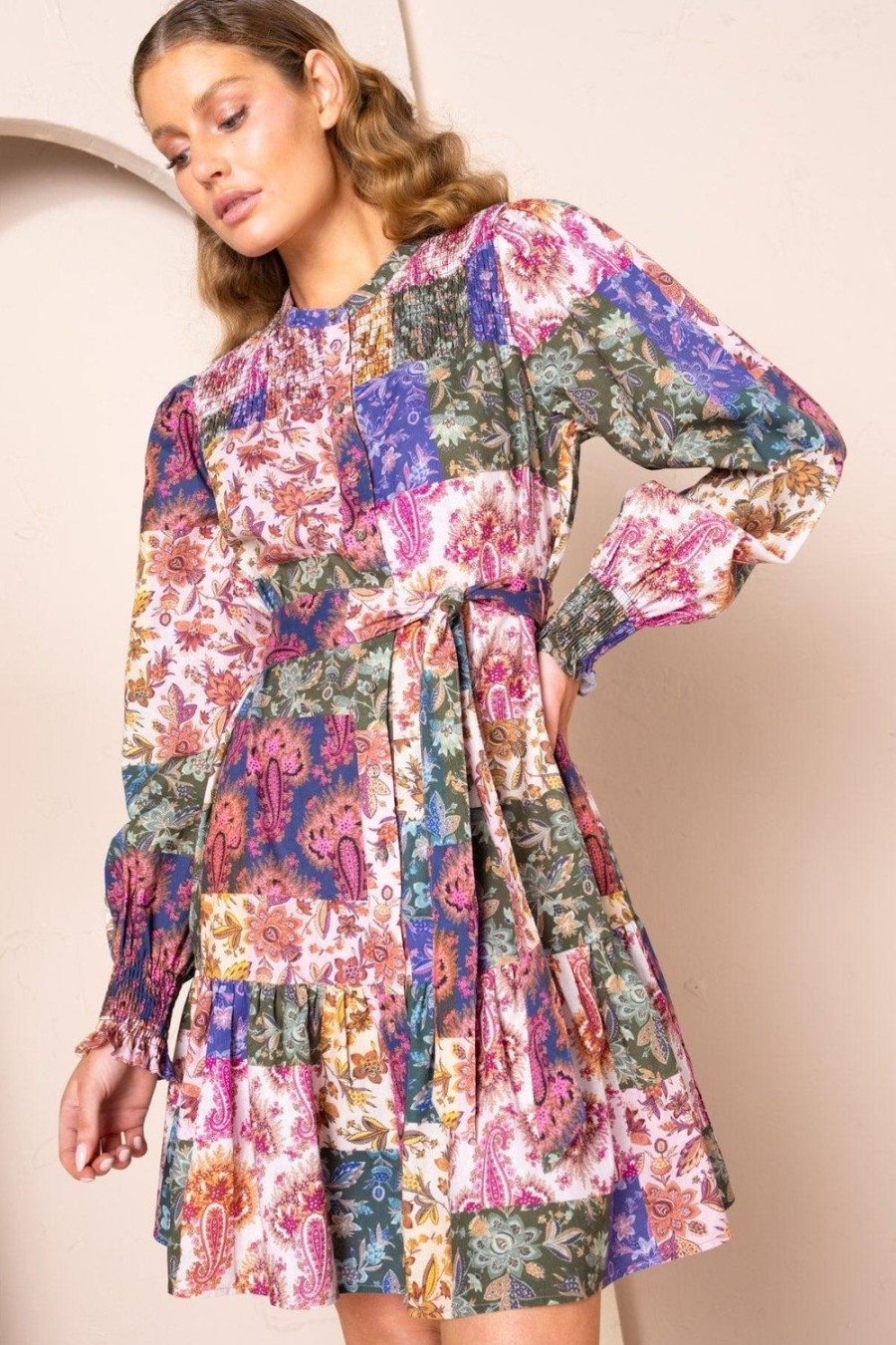 Dresses | Kachel Leslie Dress - Mosaic Paisley