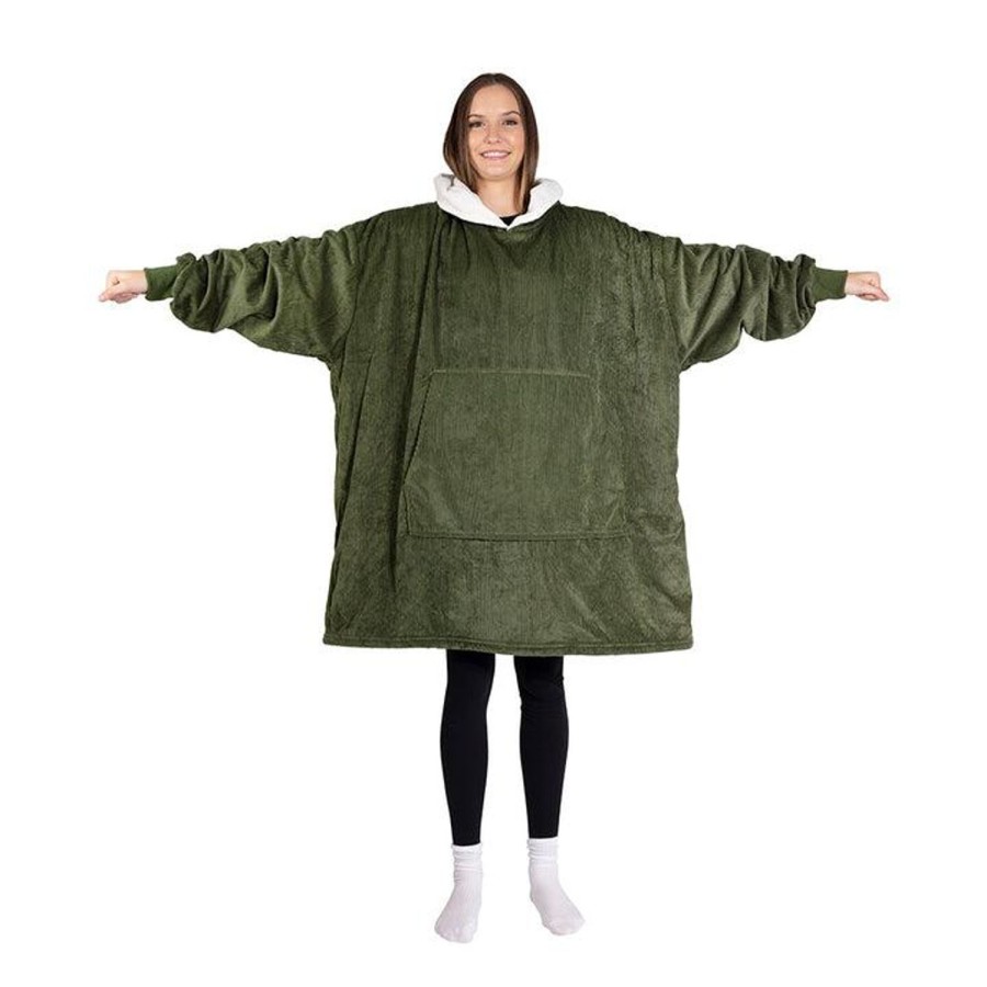 Sleepwear & Robes | Bambury Cordy Blanket Hoodie - Olive