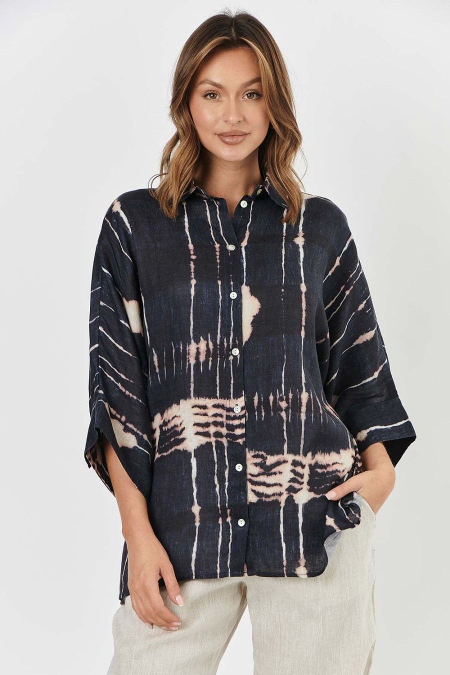 Tops | Naturals by O&J Layla Shirt - Cave