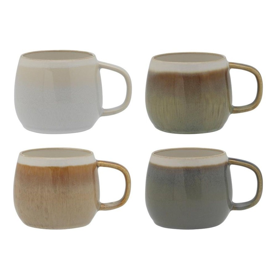 Dining & Entertaining | Ecology Bulb Stripe S4 Mugs 360Ml