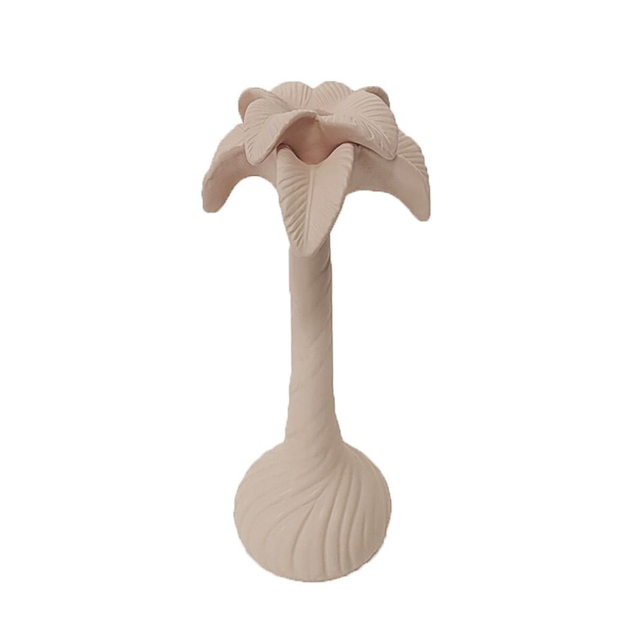 Decor Items | Emporium Palm Tree Candle Holder - Pale Pink