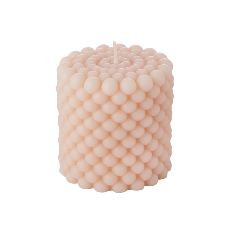 Candles & Fragrance | Amalfi Bubble Candle 8Cm - Camellia Buff