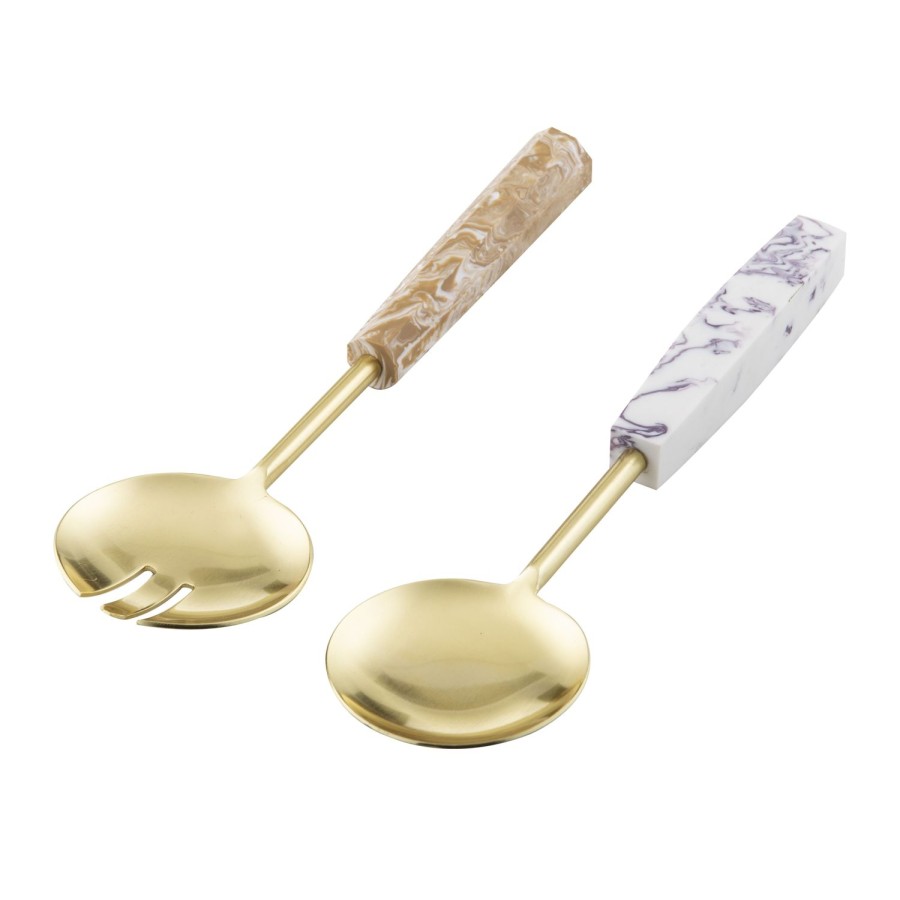 Dining & Entertaining | Davis & Waddell Opaline Salad Server Set/2