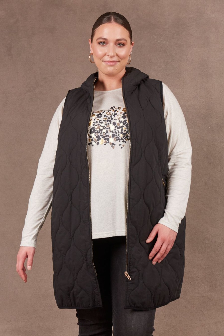 Jackets, Coats & Vests | Eb & Ive Ribe Vest - Ebony