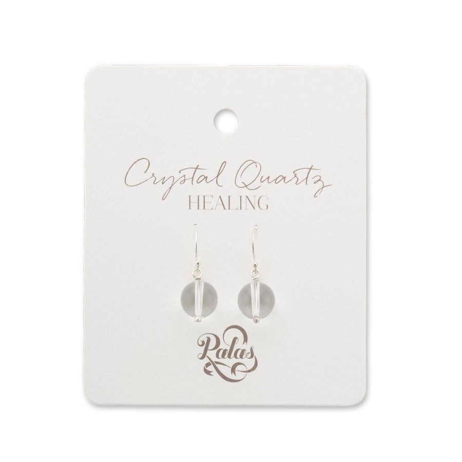 Jewellery | Palas Crystal Quartz Healing Gem Earrings