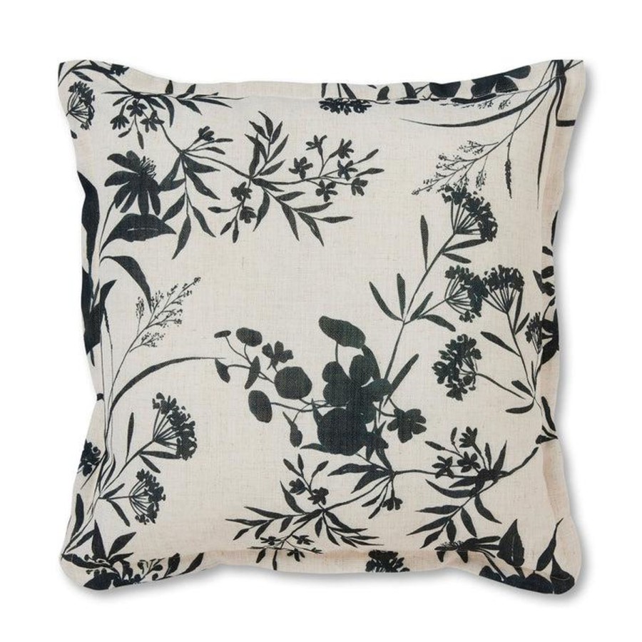 Soft Furnishings | Madras Link Jasmine Charcoal Cushion 50X50Cm