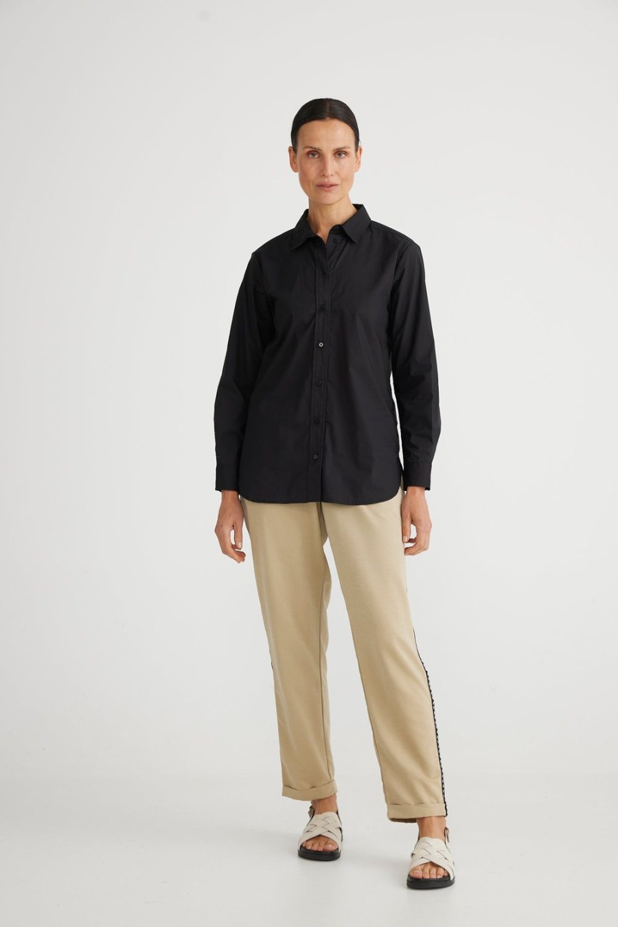 Tops | Brave & True Lieutenant Shirt - Black