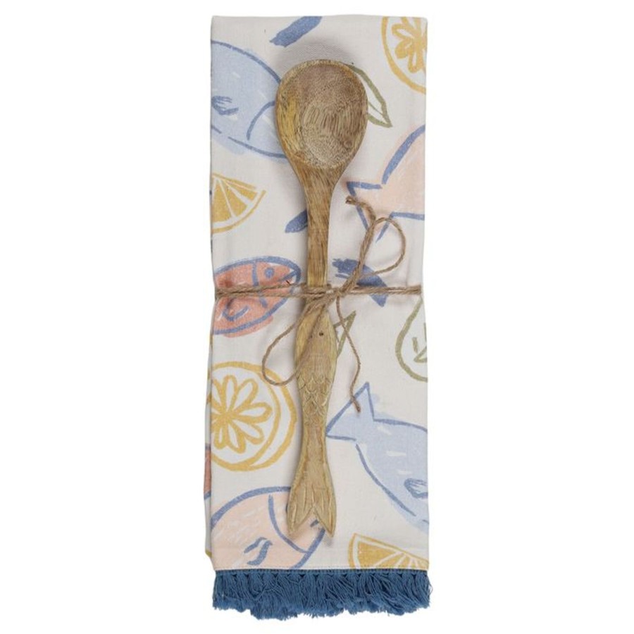 Kitchenware | Coast To Coast Home Pesce Set/2 Tea Towel/Spoon