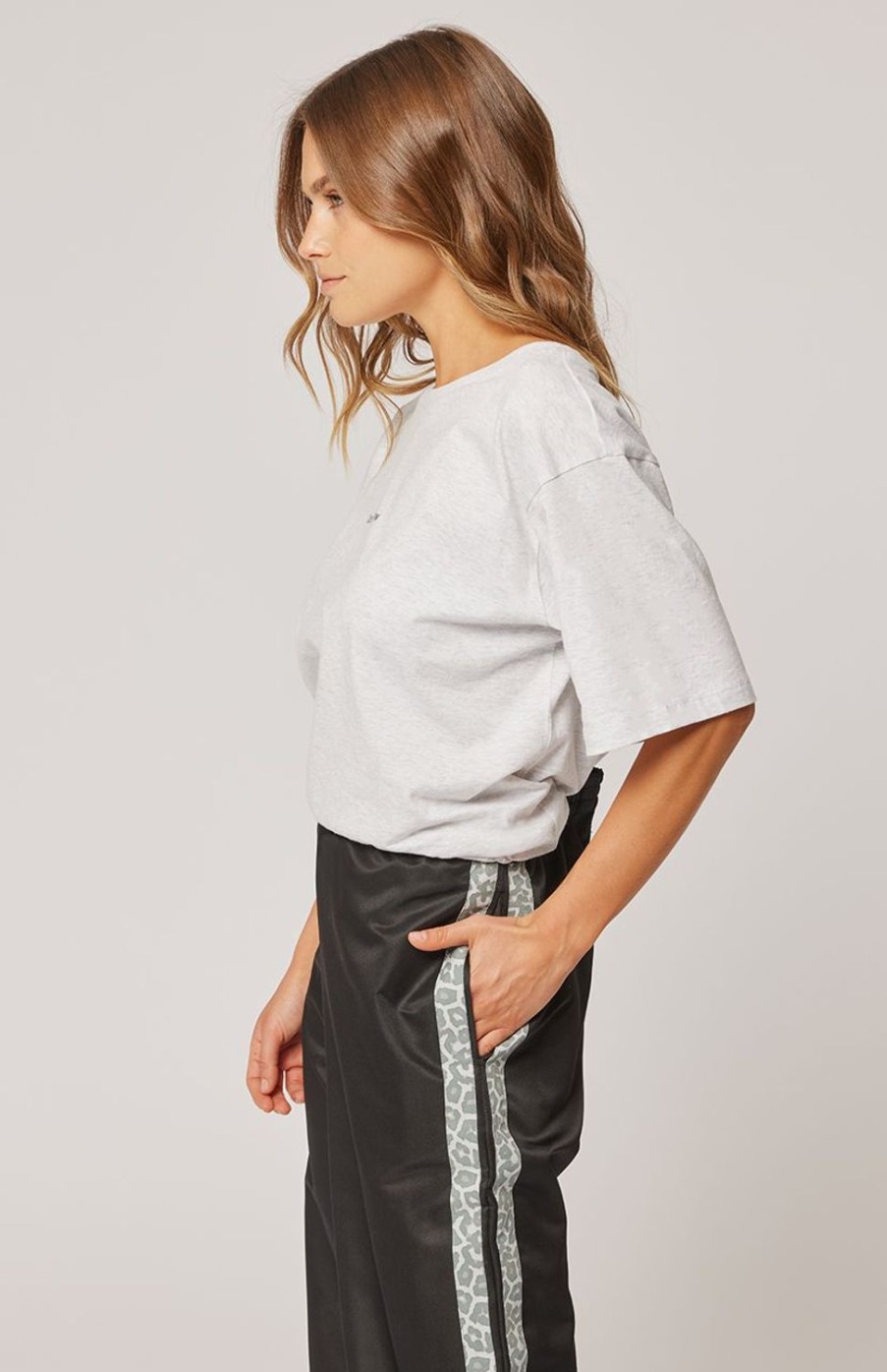 Tops | Cartel & Willow Marlie Tee - Grey Marle