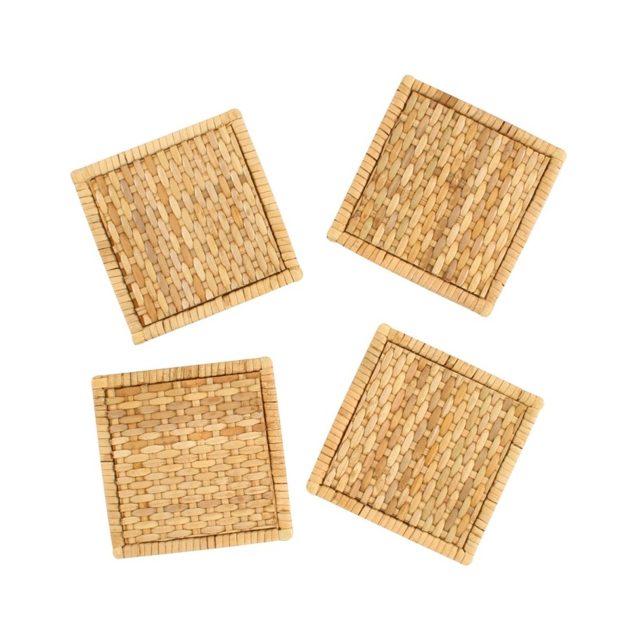 Dining & Entertaining | Maine & Crawford Ilana Natural Rattan Set/4 Coasters