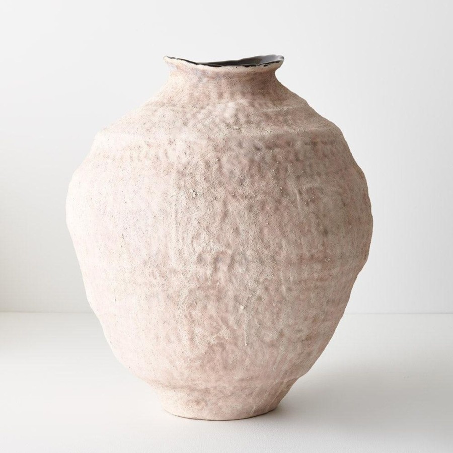 Pots, Planters & Vases | Floral Interiors Pot Sierra 38X33Cm - Coffee Cream